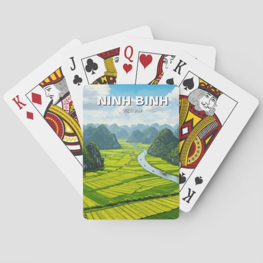 Ninh Binh Vietnam Reizen Pokerkaarten (Achterkant)