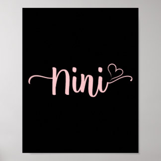 Nini Hart Xmas Oma Vrouwen Moederdag Kerst Poster