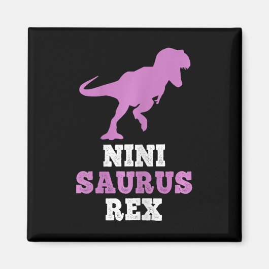 Nini-saurus Rex Dino Dinosaur Ninisaurus Grappig  Magneet (Voorkant)