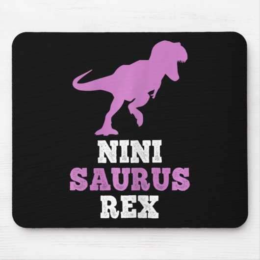 Nini-saurus Rex Dino Dinosaur Ninisaurus Grappig  Muismat (Voorkant)