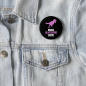 Nini-saurus Rex Dino Dinosaur Ninisaurus Grappig  Ronde Button 5,7 Cm (In situ)