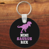 Nini-saurus Rex Dino Dinosaur Ninisaurus Grappig  Sleutelhanger (Voorkant)