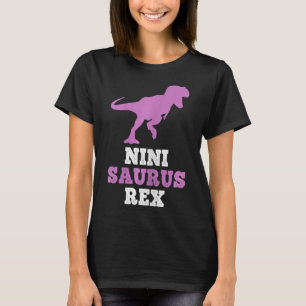 Nini-saurus Rex Dino Dinosaur Ninisaurus Grappig  T-shirt