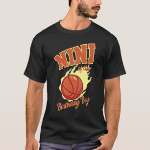 Nini van de Bday Pa van de Basketbalfamilie van de T-shirt