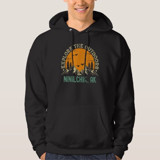Ninilchik, Alaska - Verken het buitenleven Hoodie (Voorkant)