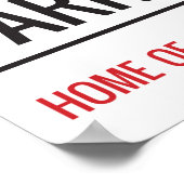 Ninins Park Stadium Street Sign Poster (Hoek)