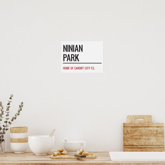Ninins Park Stadium Street Sign Poster (Keuken)