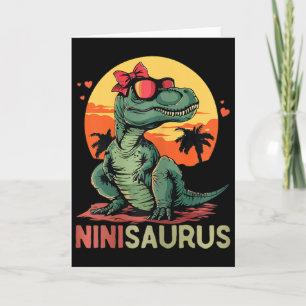 Ninisaurus Dino Dinosaur Nini-saurus T-rex Moeder Kaart