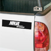 Ninja aan boord bumpersticker (Op Truck)