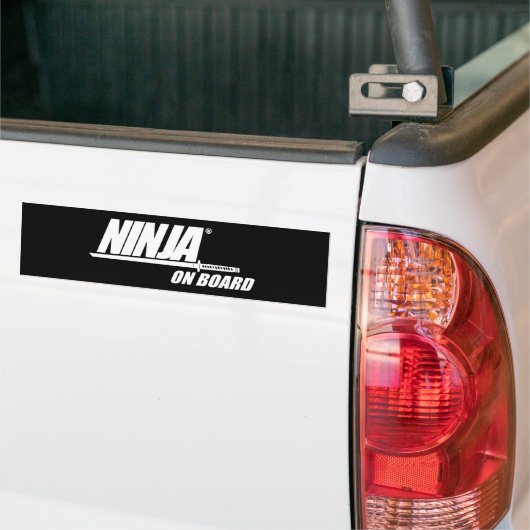 Ninja aan boord bumpersticker (Op Truck)