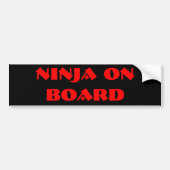 NINJA AAN BOORD BUMPERSTICKER (Voorkant)