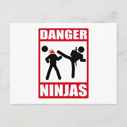 Ninja Academy Okinawa Kill Bill Briefkaart (Voorkant)