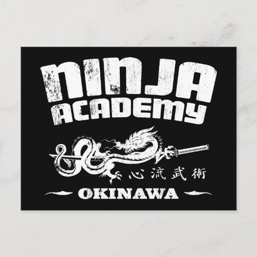 Ninja Academy Okinawa Kill Bill Briefkaart (Voorkant)