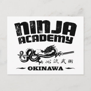 Ninja Academy Okinawa Kill Bill Briefkaart