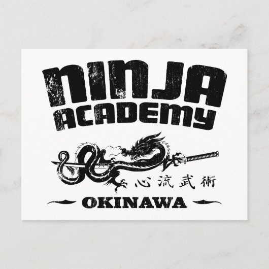 Ninja Academy Okinawa Kill Bill Briefkaart (Voorkant)