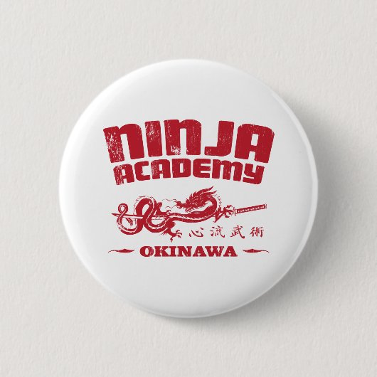 Ninja Academy Okinawa Kill Bill Ronde Button 5,7 Cm (Voorkant)