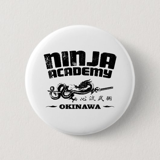 Ninja Academy Okinawa Kill Bill Ronde Button 5,7 Cm (Voorkant)