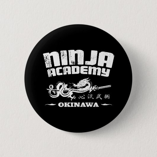 Ninja Academy Okinawa Kill Bill Ronde Button 5,7 Cm (Voorkant)