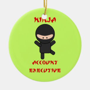 Ninja Account Executive Keramisch Ornament