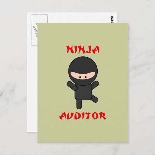 ninja-accountant briefkaart (Voorkant / Achterkant)