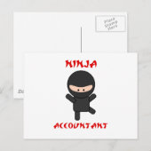 Ninja Accountant Briefkaart (Voorkant / Achterkant)