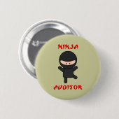 ninja-accountant ronde button 5,7 cm (Voorkant /achterkant)