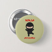 Ninja Actuary Ronde Button 5,7 Cm (Voorkant /achterkant)