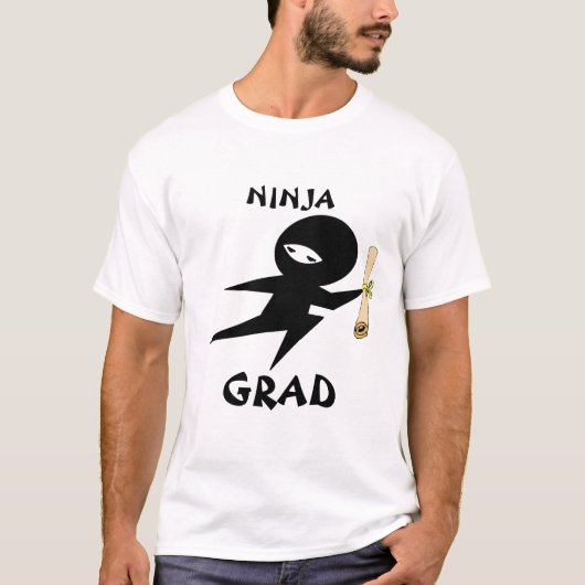 Ninja Afstudeerder Tee Shirt (Voorkant)