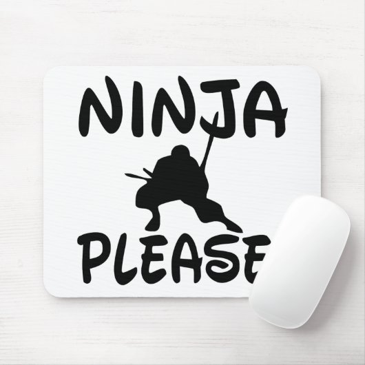 Ninja alsjeblieft. muismat (Met muis)