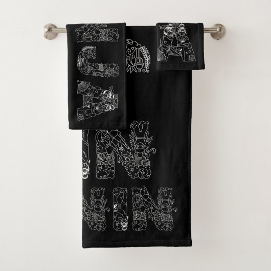 Ninja Amazing Text Art Bad Handdoek (Insitu)