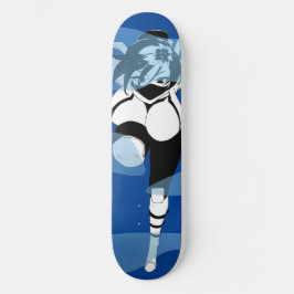 Ninja Anime Girl in het mist Skateboard Deck
