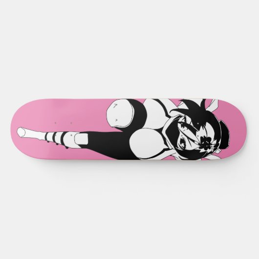 Ninja Anime Girl Skateboard Deck (Horizontaal)