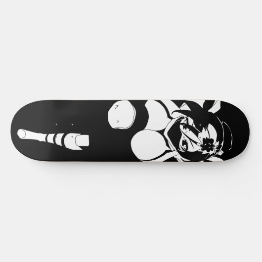 Ninja Anime Girl Skateboard Deck (Horizontaal)
