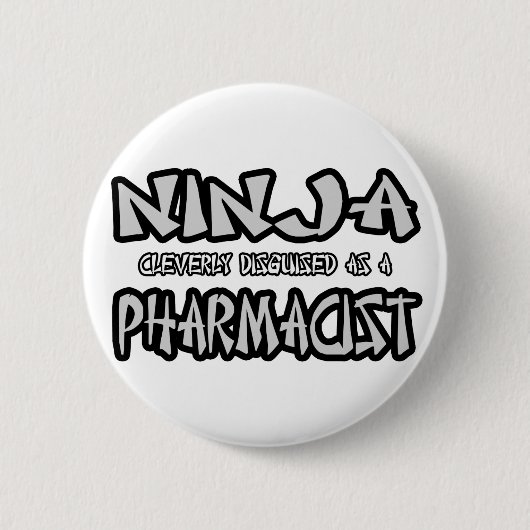 Ninja...apotheker Ronde Button 5,7 Cm (Voorkant)