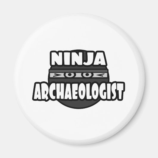 Ninja Archeoloog Magneet (Voorkant)