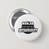 Ninja Archeoloog Ronde Button 5,7 Cm (Voorkant /achterkant)
