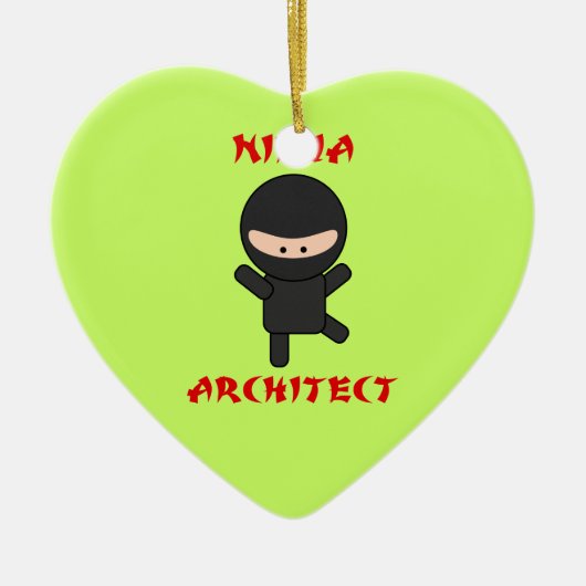 Ninja Architect Keramisch Ornament (Voorkant)