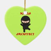 Ninja Architect Keramisch Ornament (Achterkant)