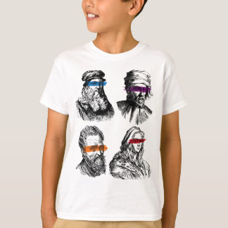 Ninja Artist Renaissance Michelangelo Leonardo Don T-shirt