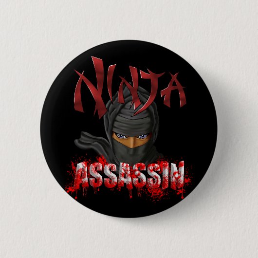 Ninja Assassin Ronde Button 5,7 Cm (Voorkant)