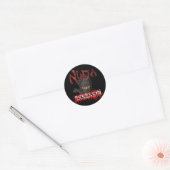 Ninja Assassin Ronde Sticker (Envelop)