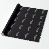 Ninja Aubergine mit Schwert Cadeaupapier (Uitgerold)