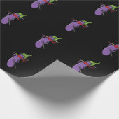 Ninja Aubergine mit Schwert Cadeaupapier (Hoek)