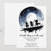 Ninja Baby shower Kaart (Voorkant / Achterkant)