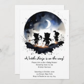 Ninja Baby shower Kaart (Voorkant / Achterkant)