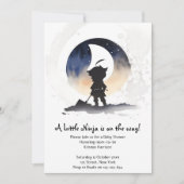 Ninja Baby shower Kaart (Voorkant)