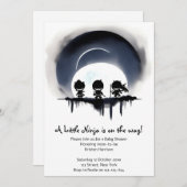 Ninja Baby shower Kaart (Voorkant / Achterkant)