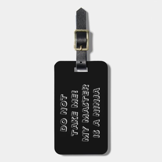 Ninja Bagagelabel (Voorkant verticaal)