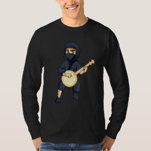 Ninja Banjo Muziekinstrumenten Mannen Vrouwen Kind T-shirt