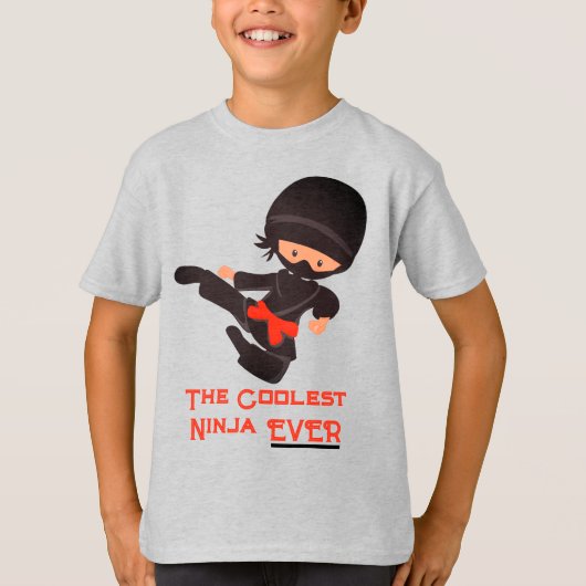 Ninja Basic Hanes Tagless ComfortSoft® T-Shirt (Voorkant)